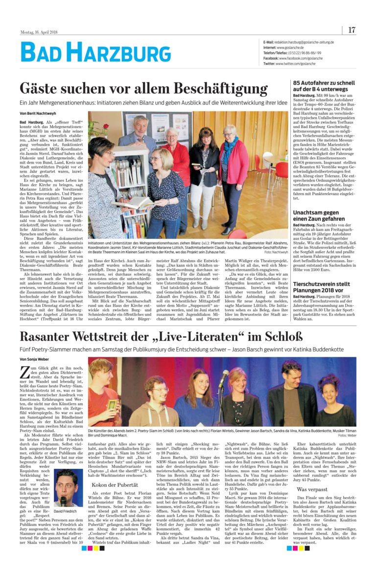 Slam im Schloss