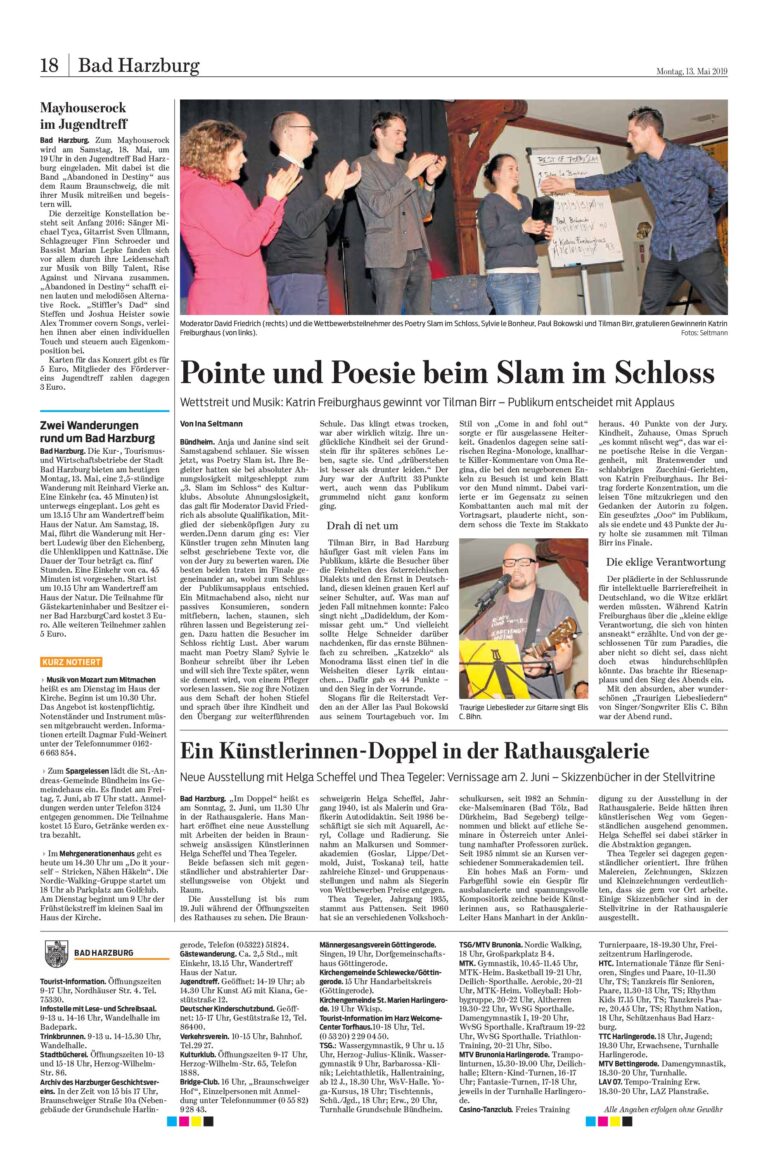 Slam im Schloss
