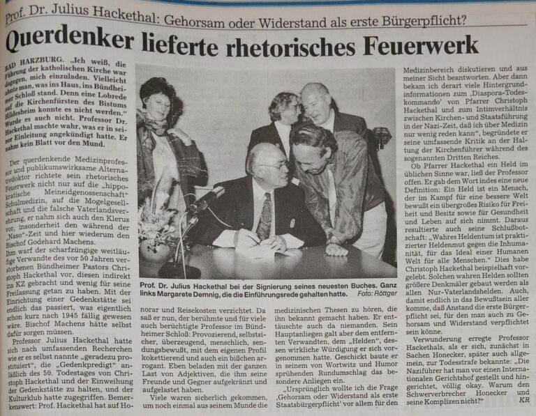 Prof. Dr. Julius Hackethal