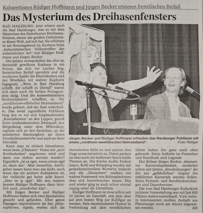 Rüdiger Hoffmann und Jürgen Becker