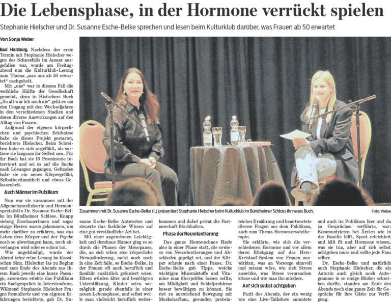 Stephanie Hielscher und Dr. Susanne Esche-Belke
