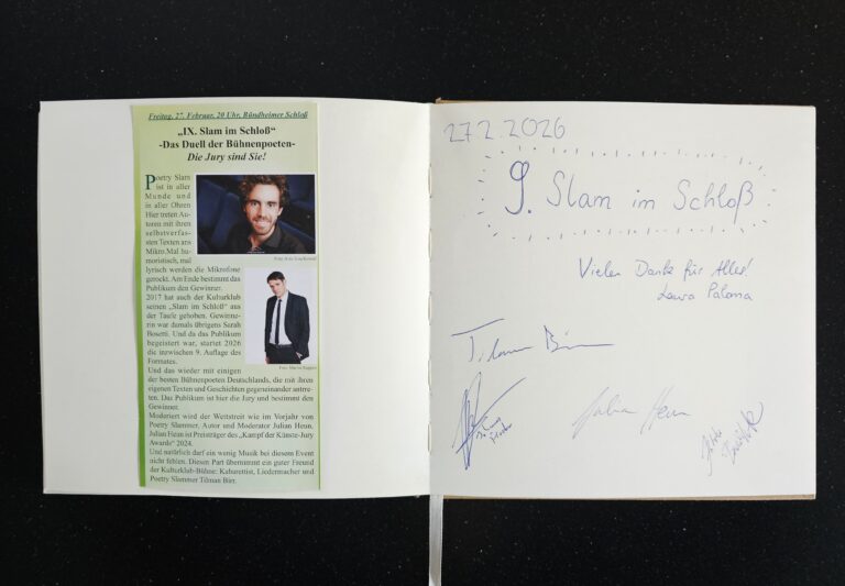IX. Slam im Schloß - 27. Februar 2026