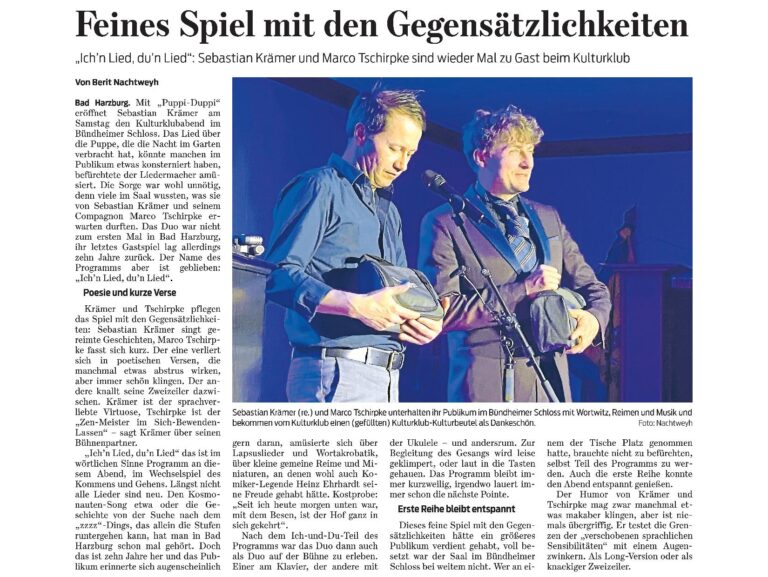 Sebastian Krämer & Marco Tschirpke